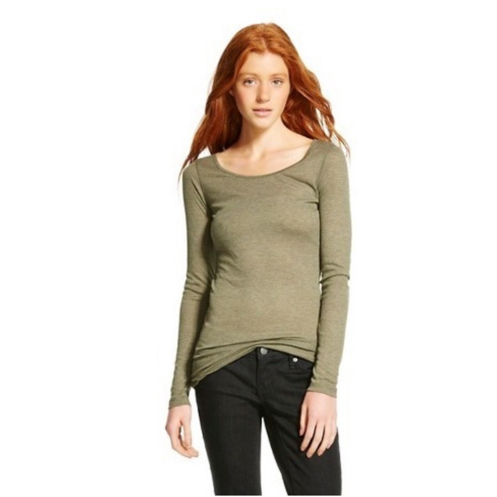 NWOT Basic Tan tee. Kind of see through